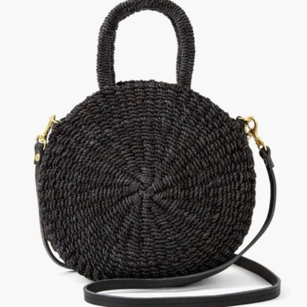 Clare V. Woven Raffia crossbody